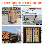 4pcs Trailer Ratchet Tie Down Straps with Padded Handles Hook Brake Binding Belt for Moving Securing Cargo Motorcycle