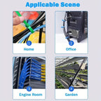 100Pcs Reusable Nylon Cable Ties 3.6x150mm, Lock Loop, Removable for Home Office Organization