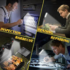 COB LED Work Light USB Rechargeable Magnetic Flashlight Super Bright Folding Lantern for Camping Emergency Car Repair with Hook