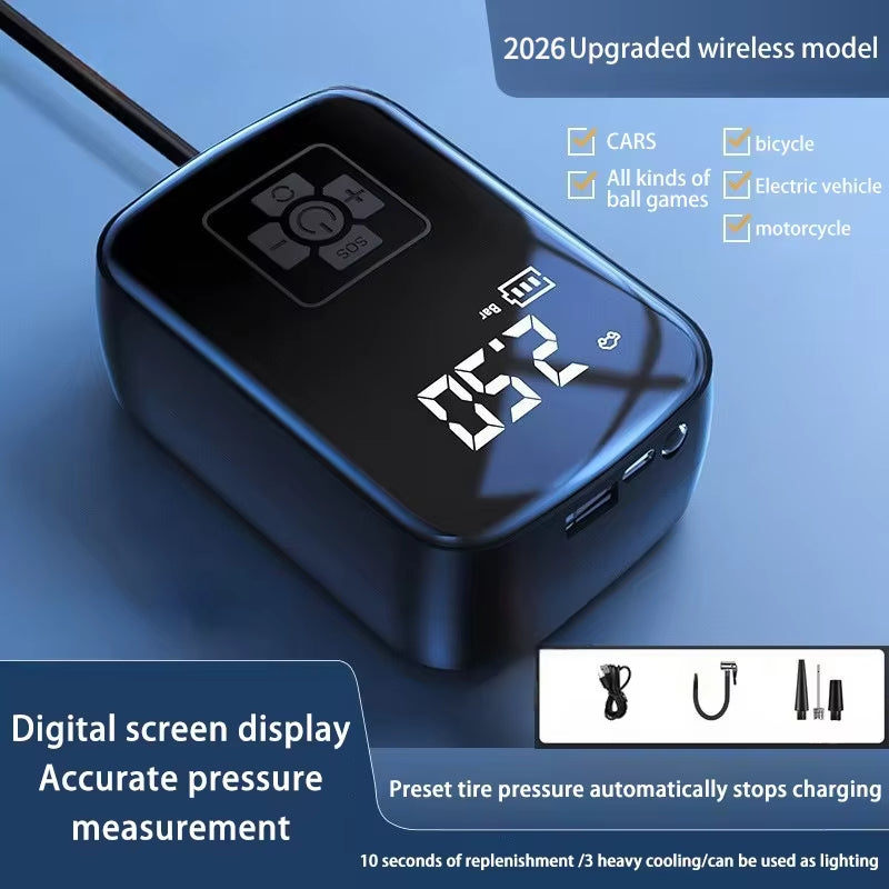 Wireless Car Air Compressor Air Pump Electric Tire Inflator Pump for Motorcycle Bicycle Boat AUTO Tyre Balls Inflatable