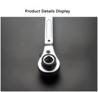 1pc 4 in 1 Dog Bone Ratchet Wrench Set, Double-Sided Automatic, Adjustable Steel, Multifunctional, Very Useful, for Easy Work