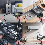 Endoscope Camera with 4.3 Inch IPS HD Screen Borescope Camera HD1080P with 8LED Lights IP67 Waterproof Inspection Camera for Car
