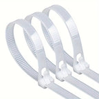 100Pcs Reusable Nylon Cable Ties 3.6x150mm, Lock Loop, Removable for Home Office Organization