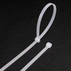 100pcs/bag cable tie Self-locking plastic nylon tie White Organiser Fasten Cable Wire Cable Zip Ties