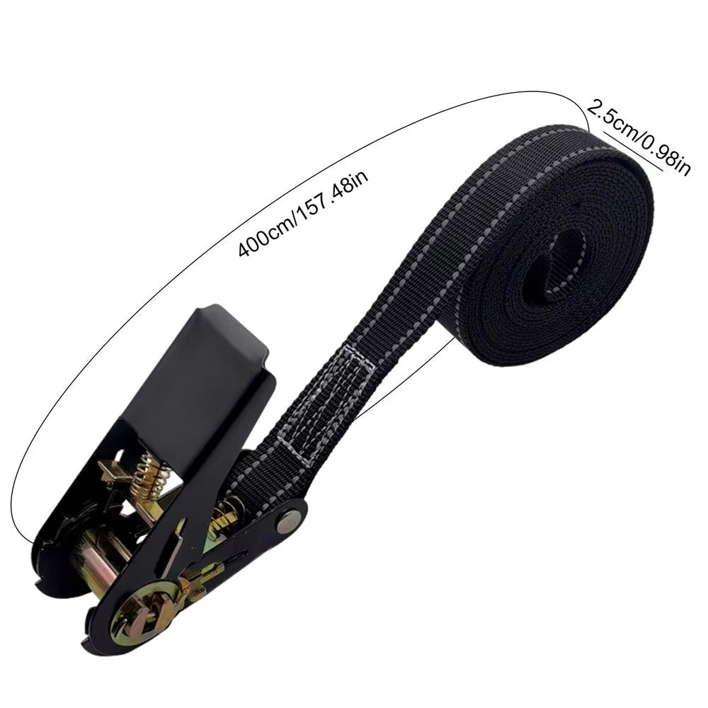 Ratchet Straps Tie Down Heavy Duty Adjustable Car Tie Down Reinforced Adjustable Axle Straps 1760lb Max Break Strength