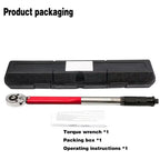 10-210N.m Torque Wrench 1/2" Precise Reversible Ratchet Torques Key Professional Bicycle Motorcycle Car Automotive Tool