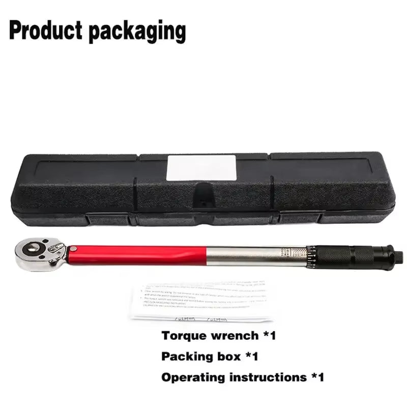 10-210N.m Torque Wrench 1/2" Precise Reversible Ratchet Torques Key Professional Bicycle Motorcycle Car Automotive Tool