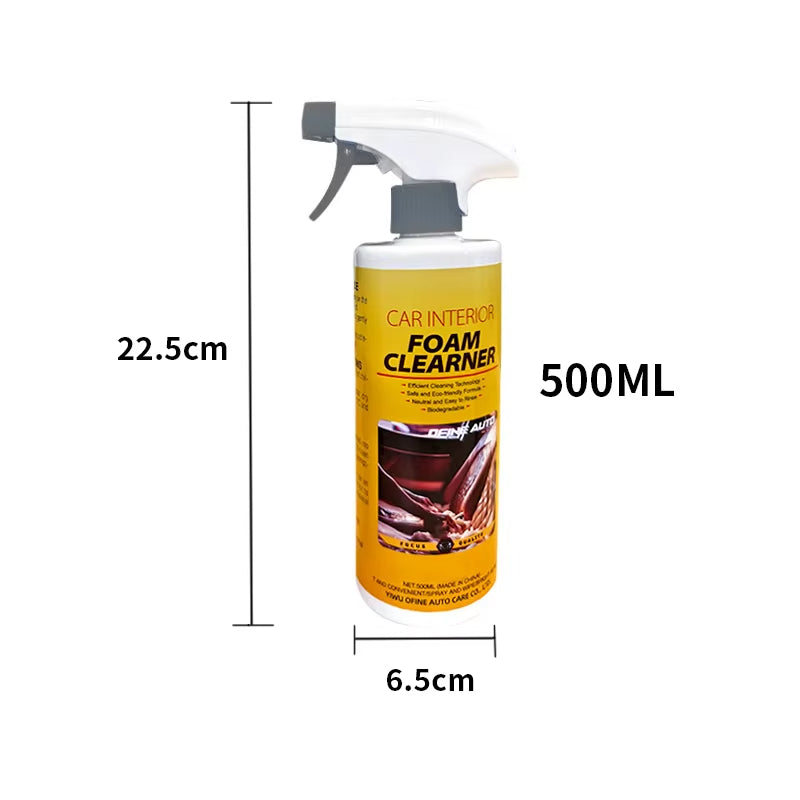 🔥100ML Multi-Purpose Foam Cleaner Spray Leather Cleaning Auto Home Large Capacity Foam Cleaners for Car Wash Maintenance