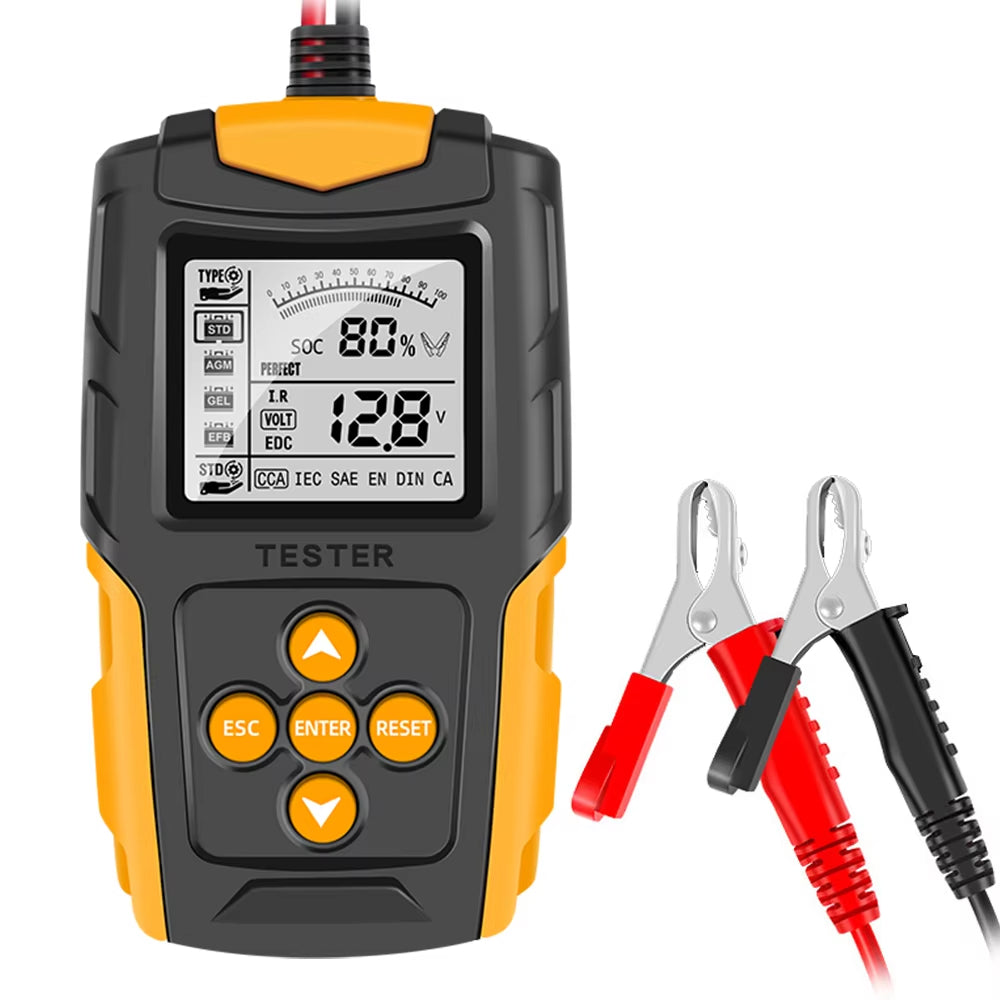 12V 24V Car Battery Analyzer Diagnostic Tools CCA Internal Resistance Tester Charging Scanner Digital Battery Tester Capacity
