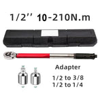 10-210N.m Torque Wrench 1/2" Precise Reversible Ratchet Torques Key Professional Bicycle Motorcycle Car Automotive Tool