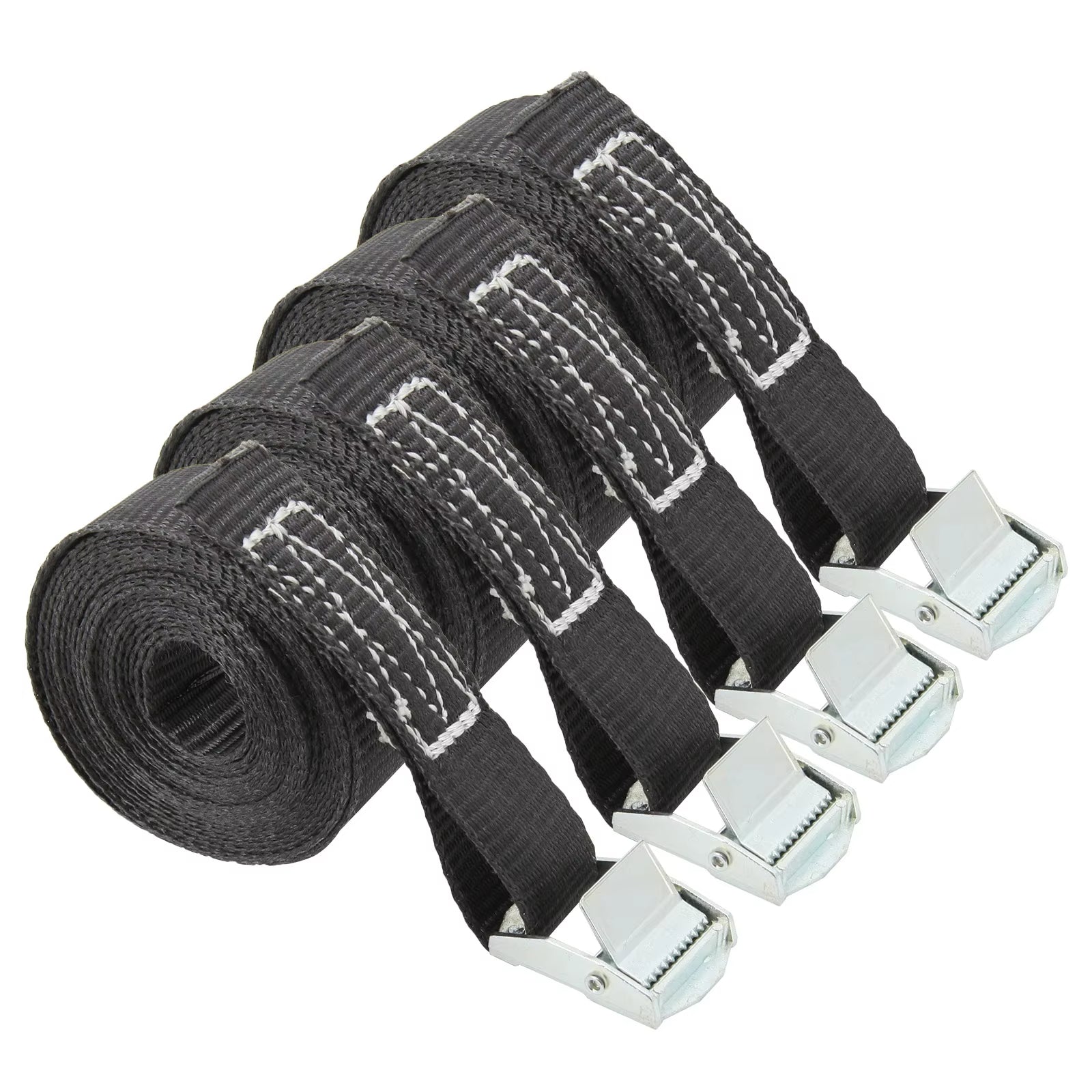 1100lb Lashing Straps Tie-Down Belt Car RV Motorcycle Bike With Metal Buckle Tow Rope Strong Ratchet for Cargo Luggage Bag Kayak