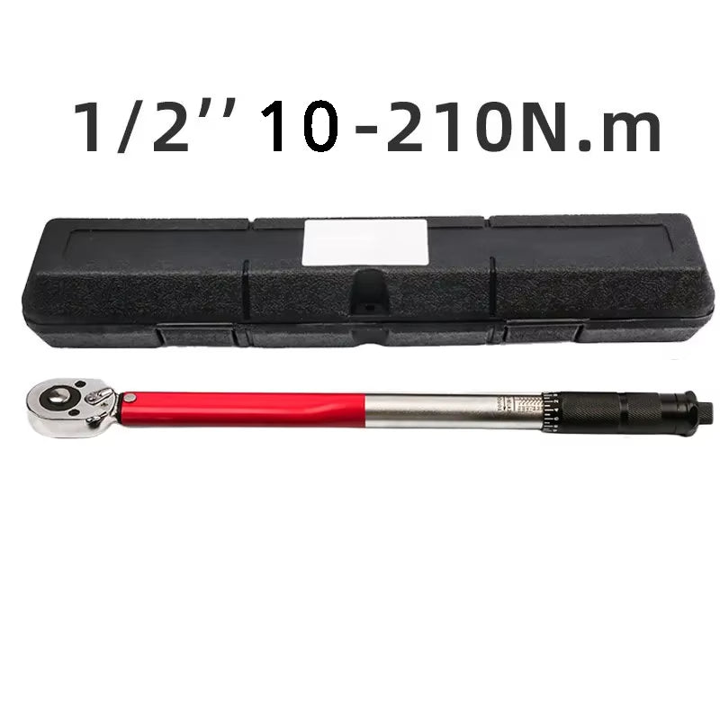 10-210N.m Torque Wrench 1/2" Precise Reversible Ratchet Torques Key Professional Bicycle Motorcycle Car Automotive Tool